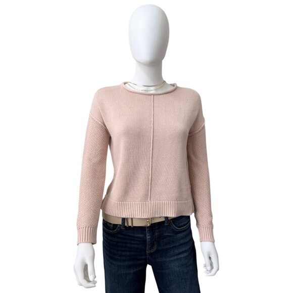 Rails Erin Sweater Knit Crewneck Blush Pink Cotton Blend Lightweight Pullover XS - Picture 14 of 14